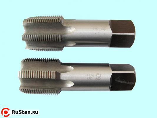 Метчик G   3/8" 9ХС трубный цилиндрический, ручной к-т из 2-х шт. (19 ниток/дюйм) DIN 5157 "CNIC" фото №1