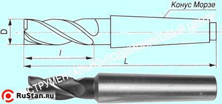 Фреза Концевая d45,0х125х250 к/х  Р18  Z=8 КМ4 "CNIC" фото №1