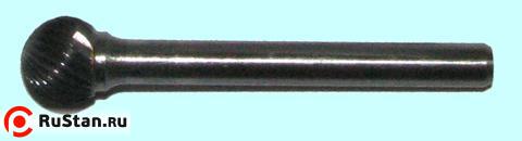 Борфреза тв.спл. сферич.d12х10х6х65 спиральная насечка (D12 10М06) "CNIC" фото №1