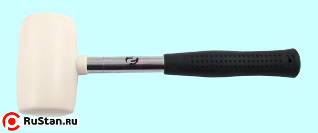 Киянка резиновая белая 0,9 кг  90х130мм (32oz) с металл. обрез. ручкой "CNIC" (HL0099) фото №1