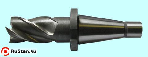 Фреза Концевая d45,0х 63х198 к/х Р18  Z=6 хвостовик с конусом 7:24 - 40 фото №1