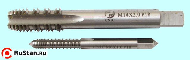 Метчик М14,0 (2,0) м/р.Р18 с шахматным шагом "CNIC" фото №1