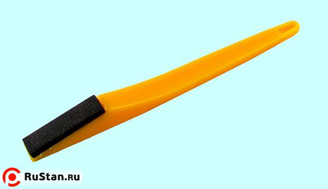 Брусок алмазный Тип 01 (плоский) 40х10х3х150 SSD-2(АС4)  80/63 100% В2-01, 5,28 карат с ручкой "CNIC" фото №1