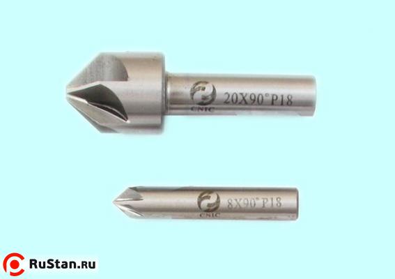 Зенковка d 12,5х16.0х 48 конус  90° dхв=8мм Р18 ц/х Z=6 DIN335A "CNIC" фото №1