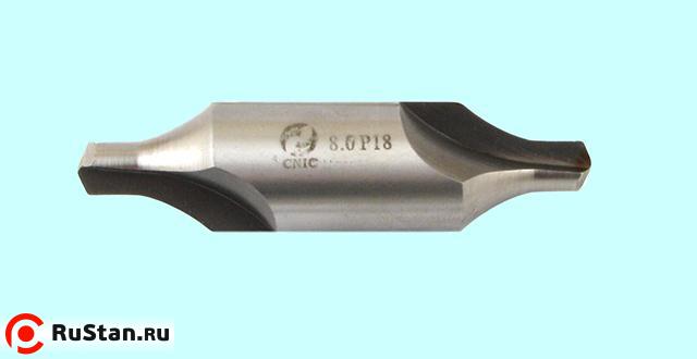 Сверло d  6,3х16,0х71,0х17,0х20.0 центровочное Р18, двухстороннее, тип R (с дугообразующей) вышл. проф. "CNIC" фото №1