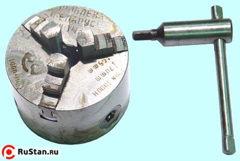Патрон токарный d  80 мм 3-х кулачковый Ч 3-80.01.11  (Гродно) фото №1