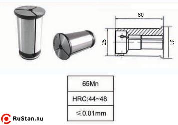 Цанга-втулка d 12,0х25мм L60мм тип С25 "CNIC" фото №1