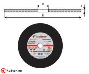 Круг отрезной армированный 400х4,0х32 A24 Q BF д/рельс 100м/с (Луга) (ручная подача) фото №1