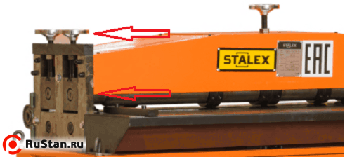 STALEX SBYJ-1.2x2000/7 Маховики регулировки валов через подвижные направляющие верхних валов фото №4 STALEX SBYJ-1.2x2000/7 Маховики регулировки валов через подвижные направляющие верхних валов фото №4