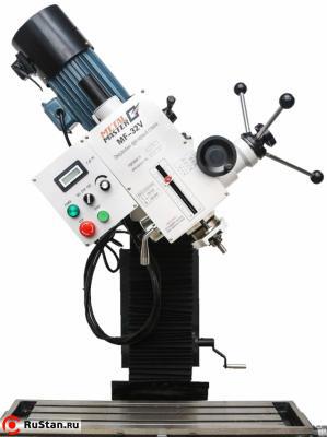 Фрезерная головка может наклоняться вокруг продольной оси вправо и влево ± 90°. Угол поворота отображается на линейке. фото №2 Фрезерная головка может наклоняться вокруг продольной оси вправо и влево ± 90°. Угол поворота отображается на линейке. фото №2