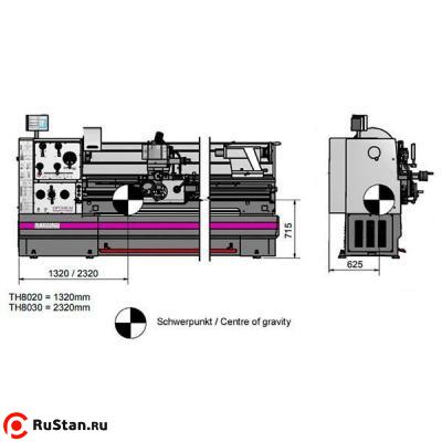 Токарно-винторезный станок OPTIturn TH 8030D фото №3 OPTIturn TH 8030D фото №3