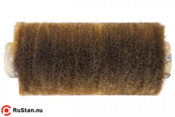 Щетка брашировальная фото №2 Щетка брашировальная спиральная Д130*250*25 мм, ворс гофр латунированная сталь 0,30 мм для JET 10-20 Plus и JWDS-1020-M фото №2