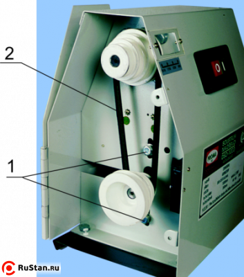 Скорость вращения шпинделя изменяется положением клинового ремня на шкивах фото №2 Proma DSO-1000 фото №2