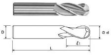 Фреза Концевая радиусная d 3,0х 9х39 ц/х ВК8 Z=3 R-1,5