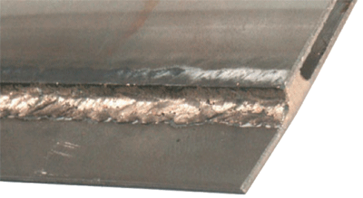 Ручная пайка coldArc электролитически оцинкованного стального листа толщиной 0,8 мм с воздушным зазором 4,0 мм 1,0 мм CuSi3 проволокой